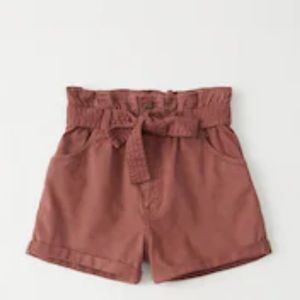 Belted Twill Shorts